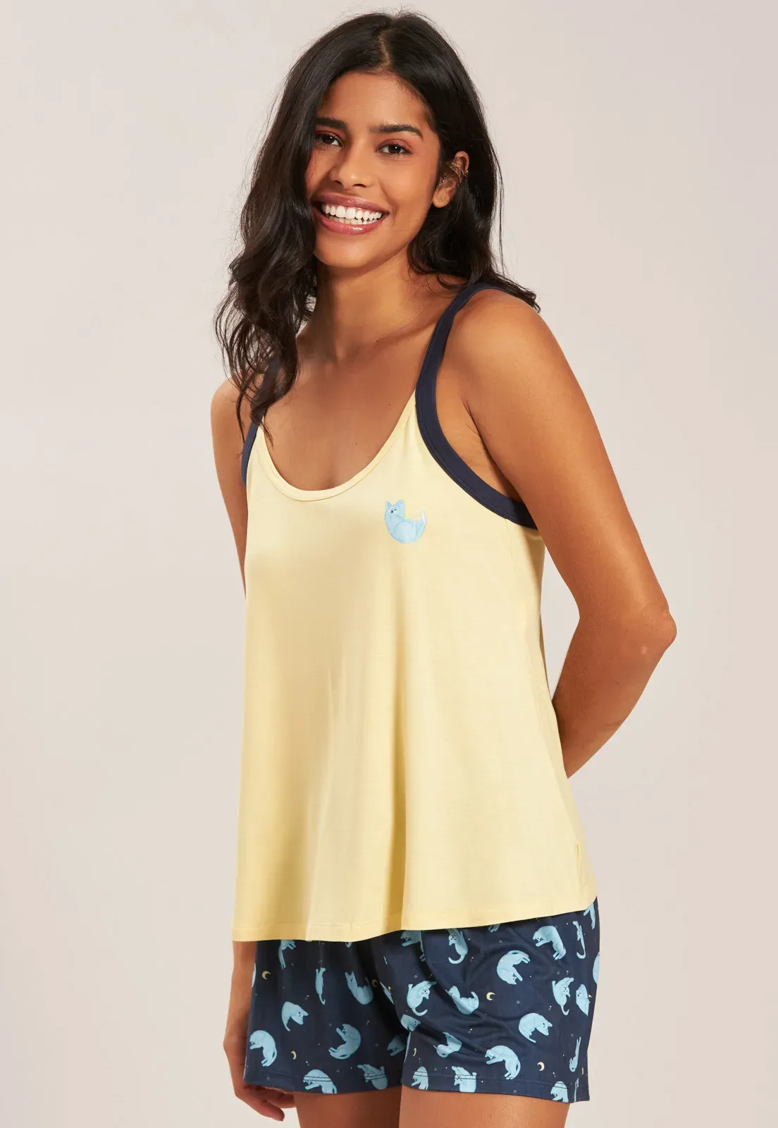 VISCOSE STRETCH VANILLA SHORTDOLL